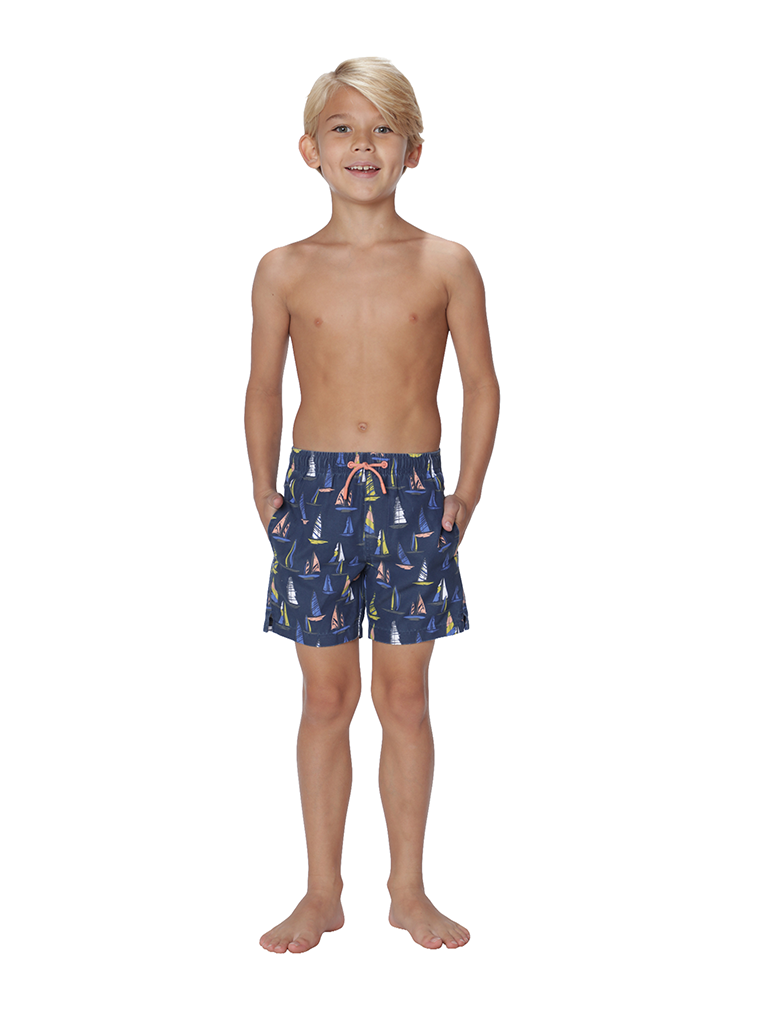 Boy's Hawaiian Shorts (Brushed Sails)