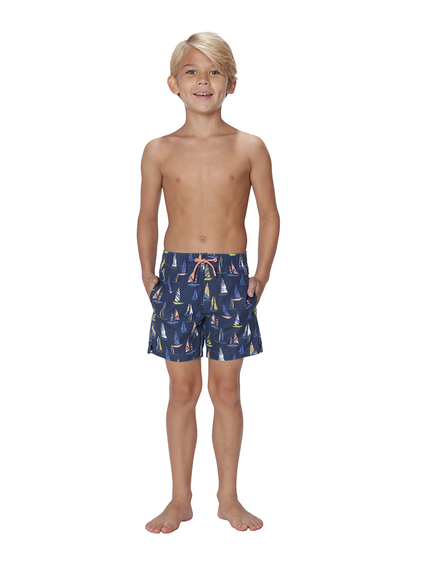 Boy's Hawaiian Shorts (Brushed Sails)
