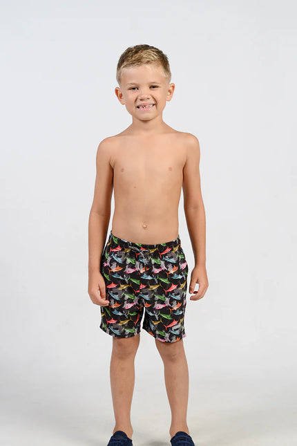 Boys Swim Shorts - Bright Barracudas