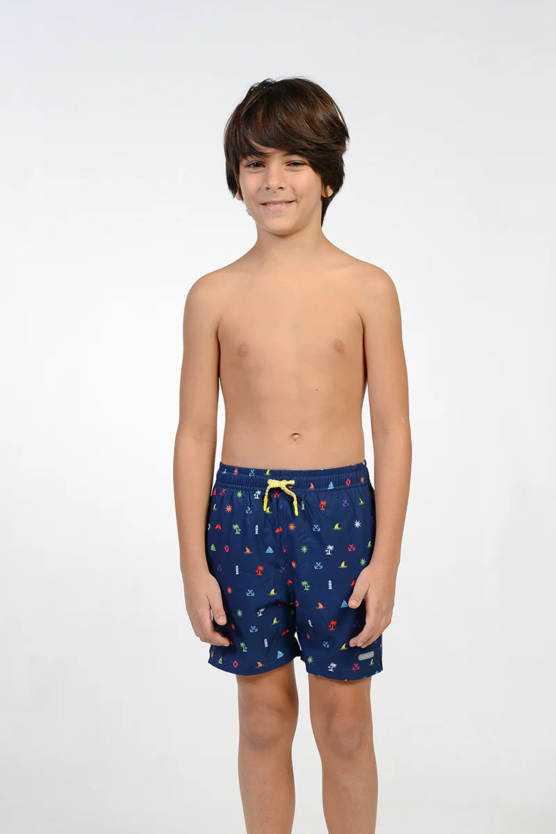 Boys Swim Shorts - Beach Vibes