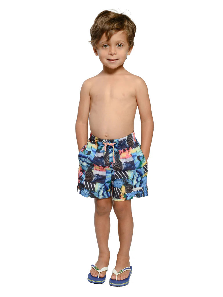 Boys Swim Shorts - Surf Collage