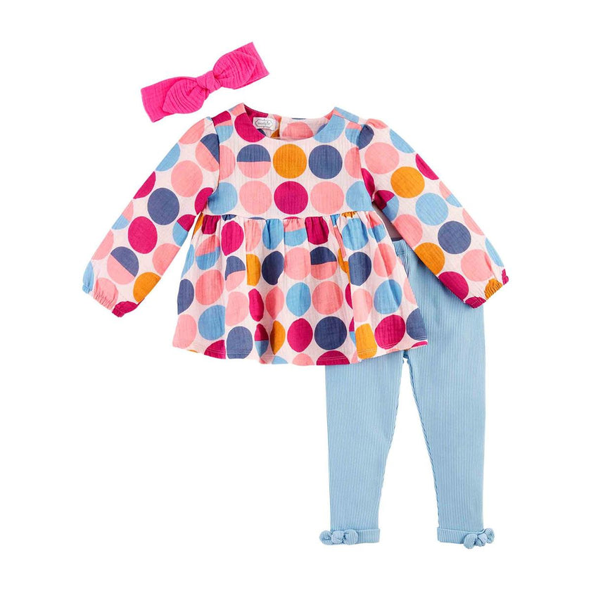 Dot Print Tunic & Legging Set