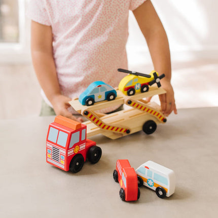 Emergency Vehicle Carrier Toy