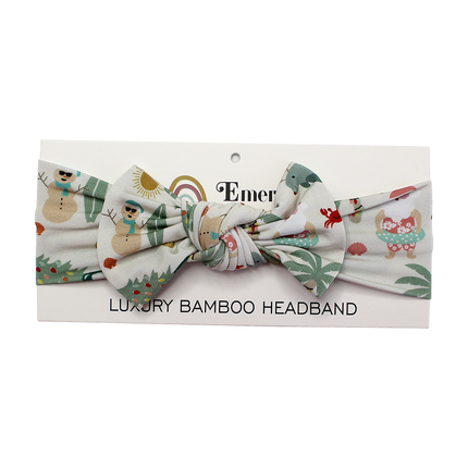 The softest bamboo baby bow headbands ever!