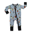 The softest bamboo baby pajamas in our Monster Party pattern! This fun Halloween print full of cute monsters is perfect for fall.
