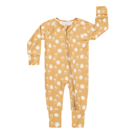 The softest bamboo baby pajamas in our Sunny Days pattern! Check out more with this print for the cutest sibling and family matching! 