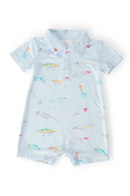 Fish Hook Polo Shorty One-Piece