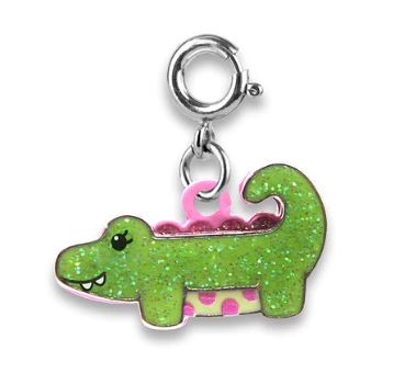 Glitter Alligator Charm