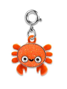Glitter Crab Charm