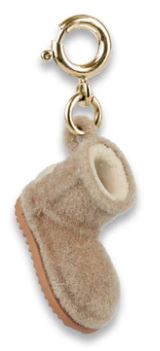 Gold Furry Bootie Charm