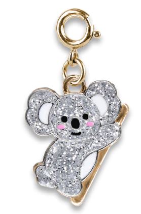 Gold Glitter Koala Charm
