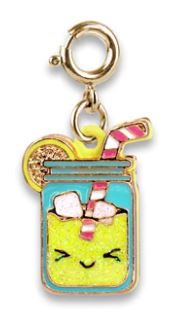 Gold Glitter Lemonade Charm