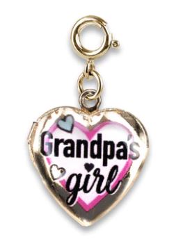 Gold Grandpa's Girl Locket Charm