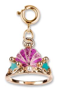 Gold Mermaid Tiara Charm