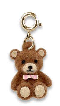 Gold Fuzzy Bear Charm