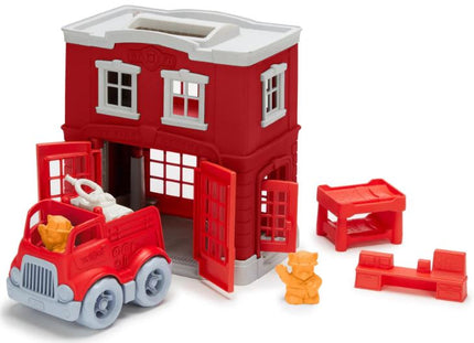 Fire Station Toy Playset