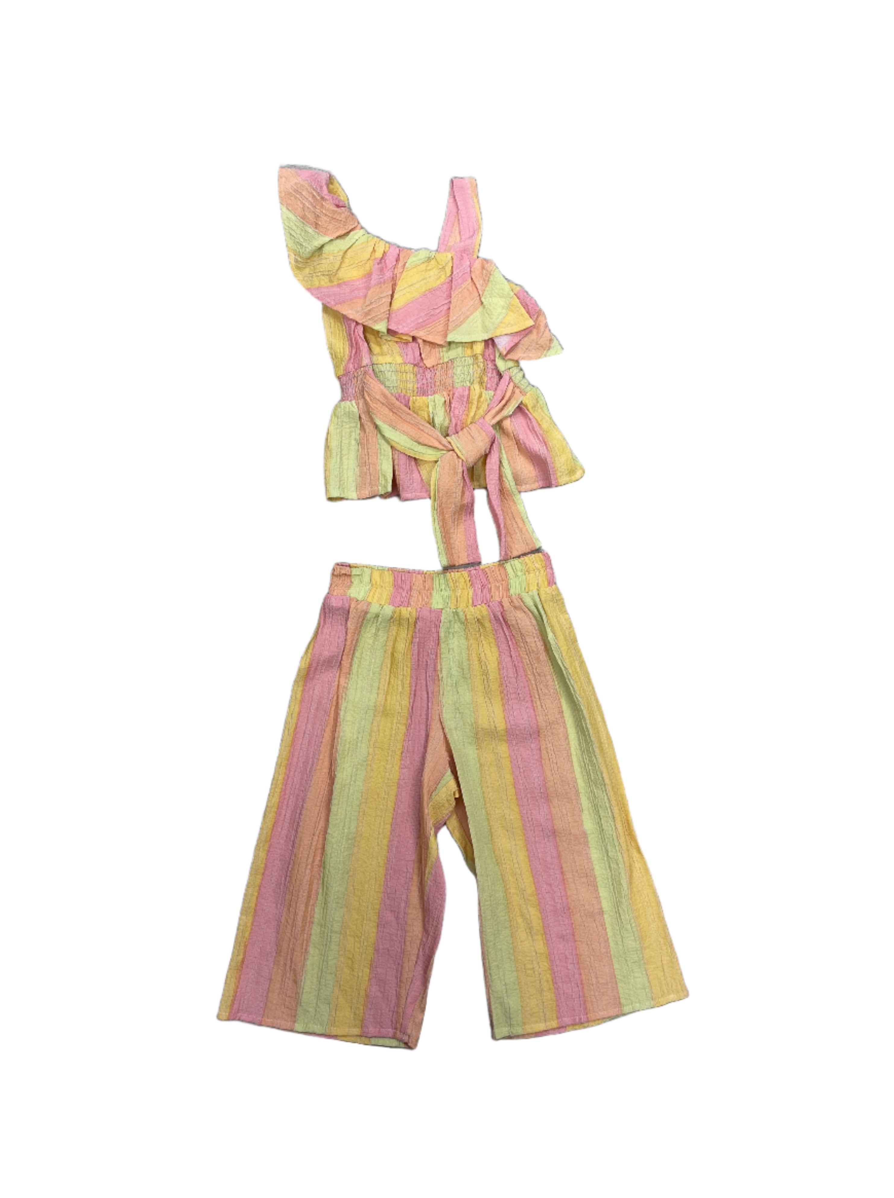 One Shoulder Pant Set
