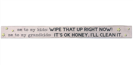 Skinny Wooden Sign- Me To My Kids