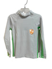 Long Sleeve Rash Guard UPF50+ - White and Lime
