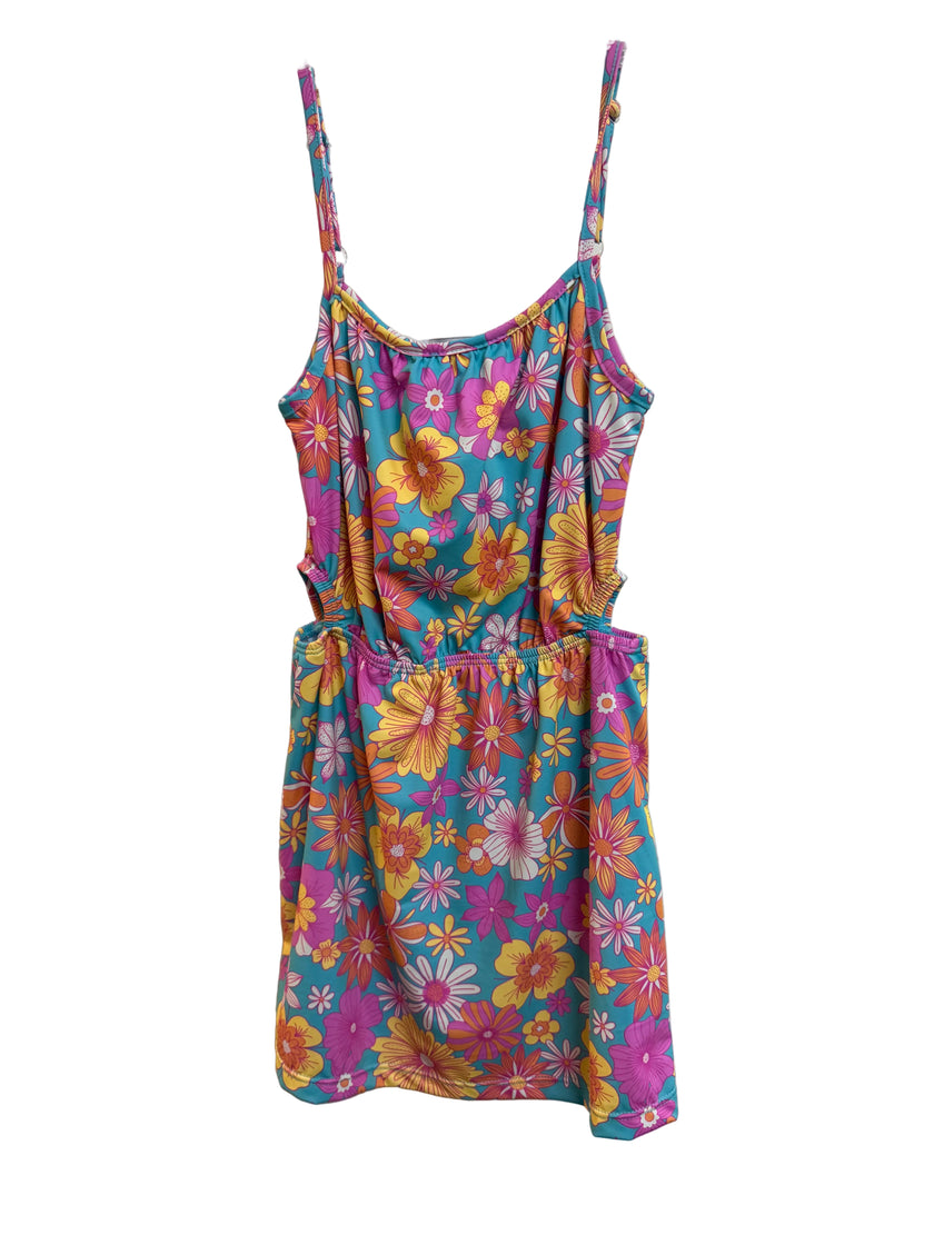 Side Cut Out Dress - Tidal Blooms