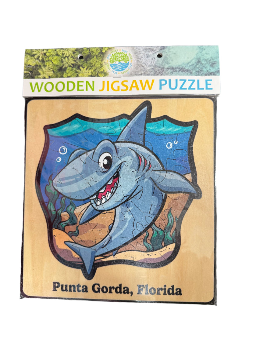 Shark Punta Gorda Wooden Puzzle