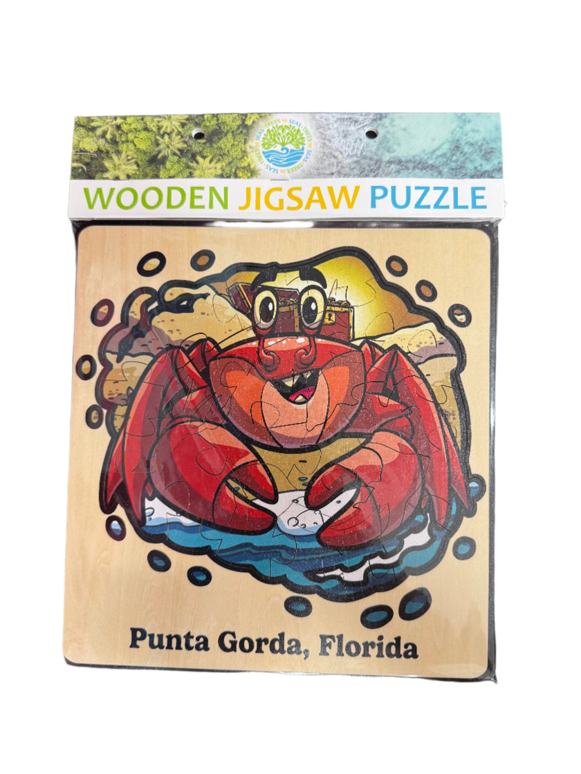 Crab Punta Gorda Wooden Puzzle