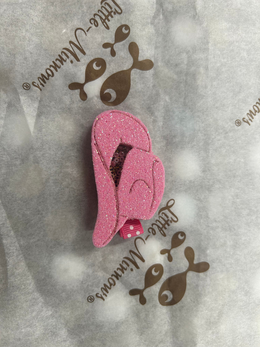 Cowgirl Glitter Shaker Hair Clip