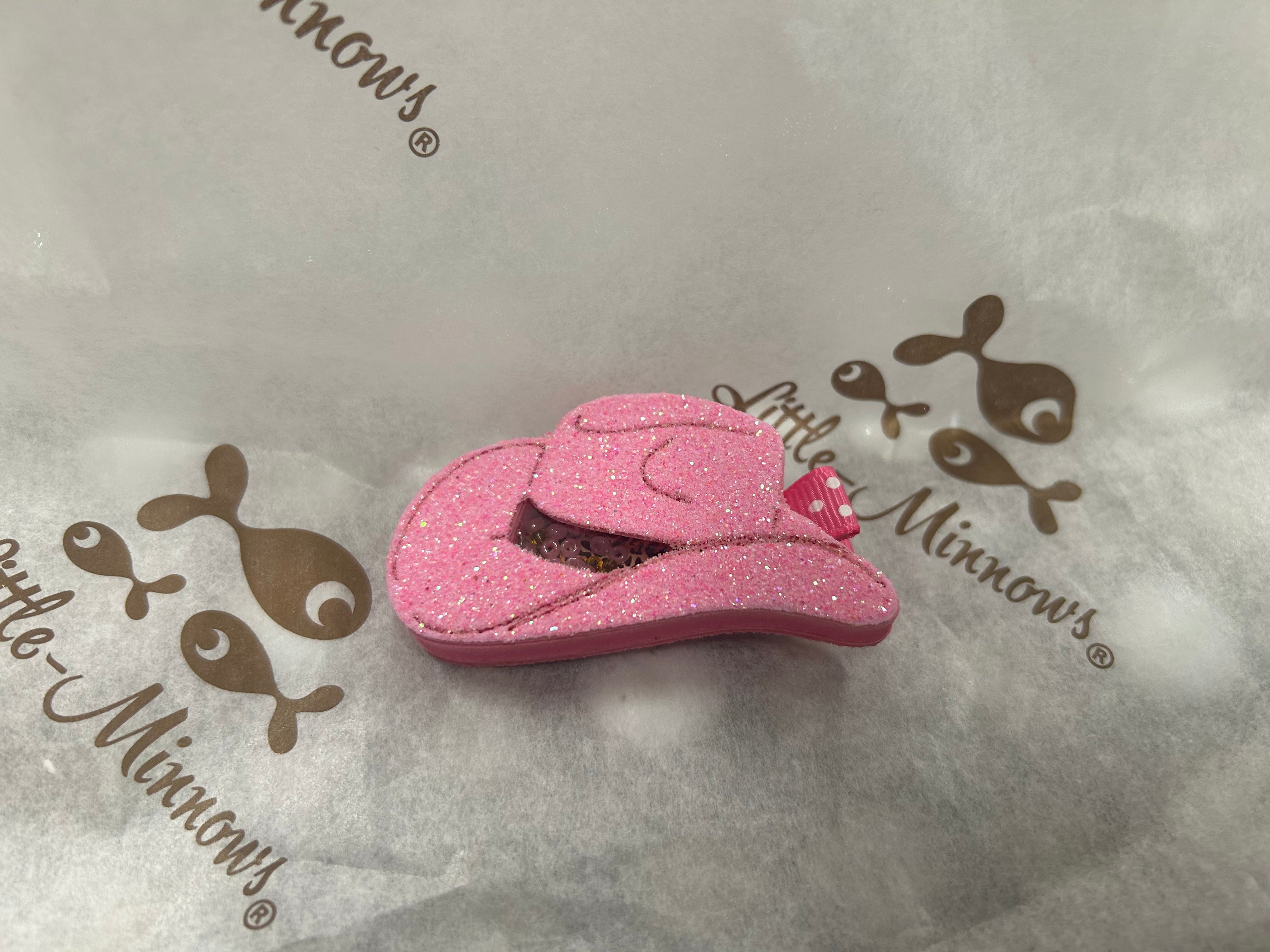 Cowgirl Glitter Shaker Hair Clip