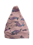 Pink Narwhal Bamboo Newborn Hat