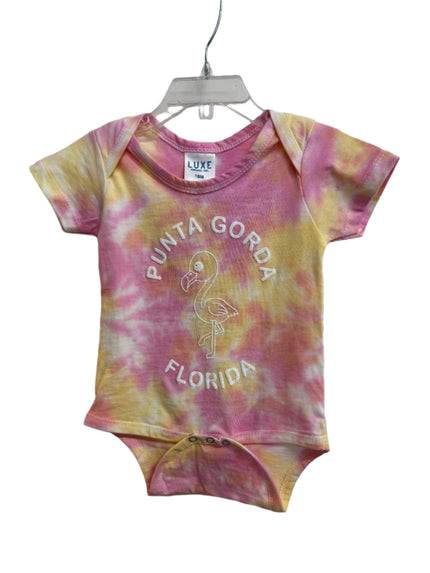 Tie-Dye Onesie - Flamingo