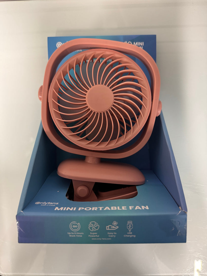 Rechargeable Mini Clip-On Fan