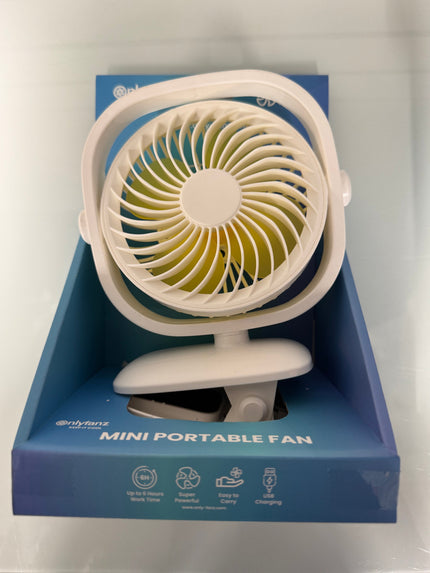 Rechargeable Mini Clip-On Fan