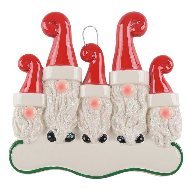 Bearded Gnomes Family Personalized Christmas Ornament
