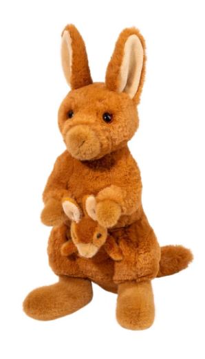 Kangaroo Kira with Joey Plush Stuffy Stuffed Animal