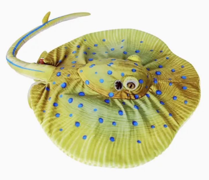Living Ocean Blue Spotted Ray Stuffed Animal 17