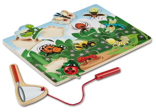 Bug-Catching Magnetic Puzzle Game 10 Pieces