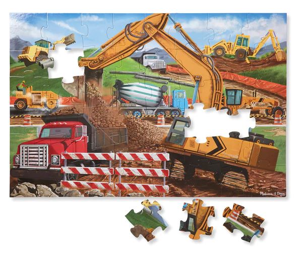 Building Site Floor Puzzle - 48 Pieces
