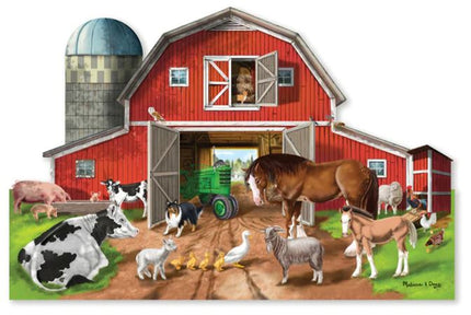 Busy Barn Shaped Floor Puzzle - 32 Pieces