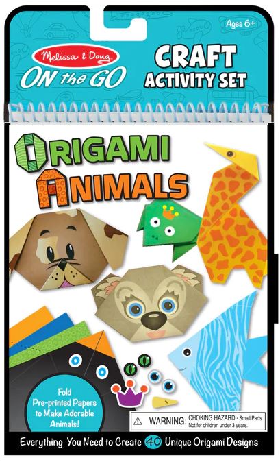 Craft Activity Set! On the Go Travel Activity - Origami Animals