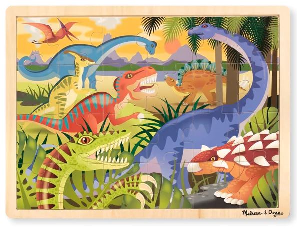 Dinosaur Wooden Jigsaw Puzzle - 24 Pieces
