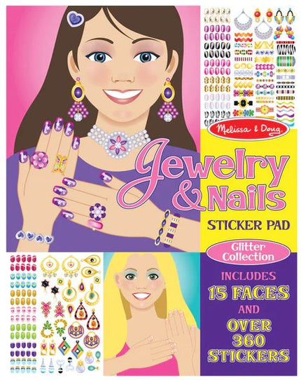 Jewelry & Nails Glitter Stickers Pad