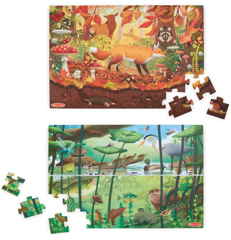 Let's Explore Double-Sided Seek & Find Puzzle