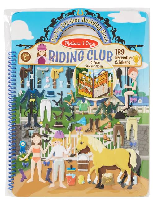 Puffy Sticker Activity - Riding Club