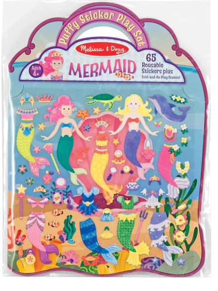 Puffy Sticker Set- Mermaid