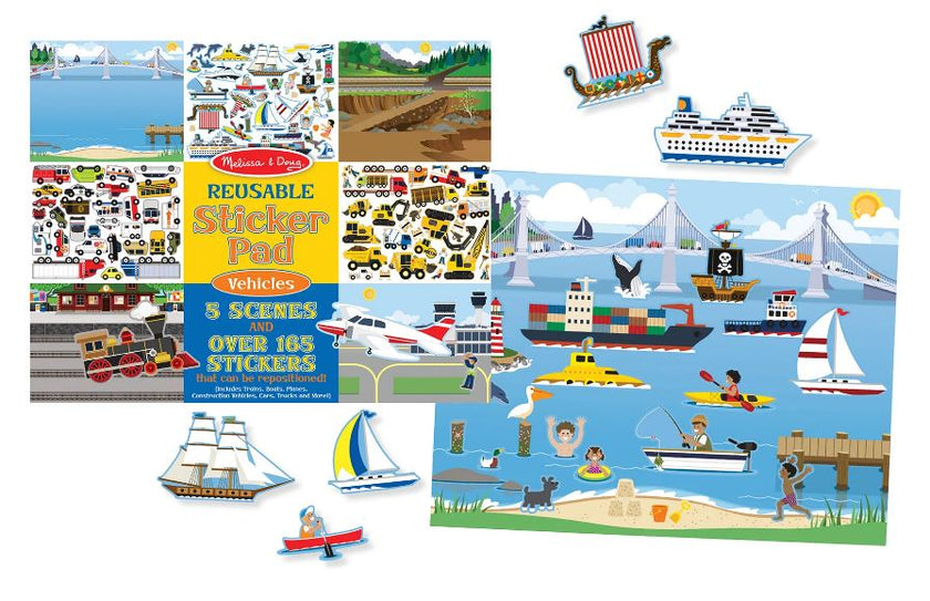 Reusable Sticker Pad - Vehicles