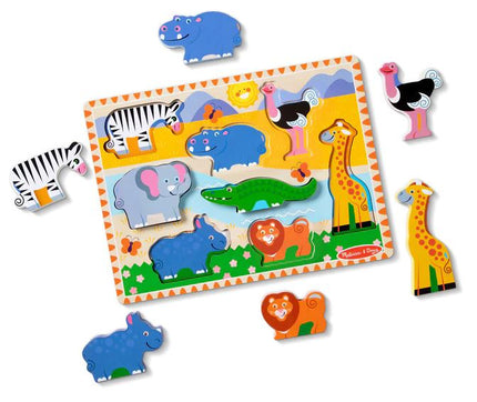 Safari Animals Chunky Puzzle - 8 Pieces