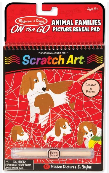 Scratch Art! On the Go Travel Activity - Animal Families