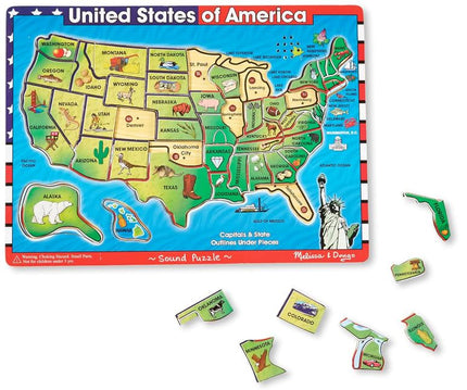See and Hear Puzzle USA MAP