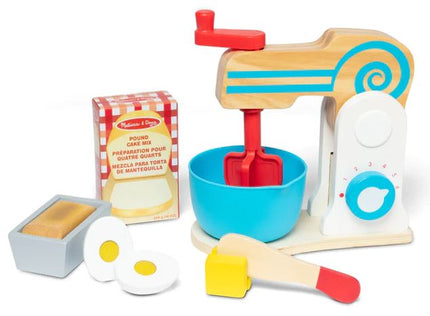 Wooden Make-a-Cake Mixer Toy Set
