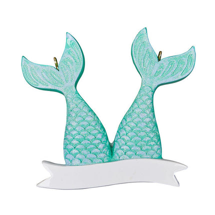 Mermaid Tails Personalized Christmas Ornament